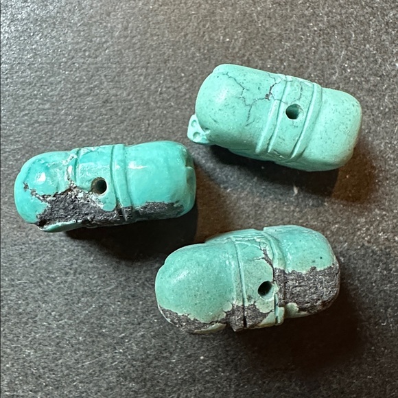 Rare Vintage Turquoise Elephant beads bundle - Picture 2 of 7